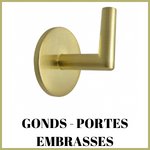 gonds pour rideaux, embrasses pour rideaux