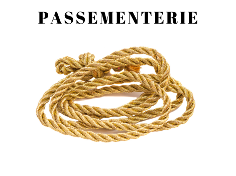 Passementerie, cordelières, double-cordes