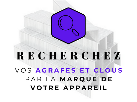 Agrafes, clous, pointes pour agrafeuses, cloueurs et agra-cloueurs