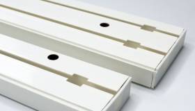 Rails en PVC à fixer au plafond pour voilages